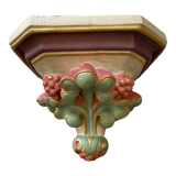 Polychrome plaster wall console