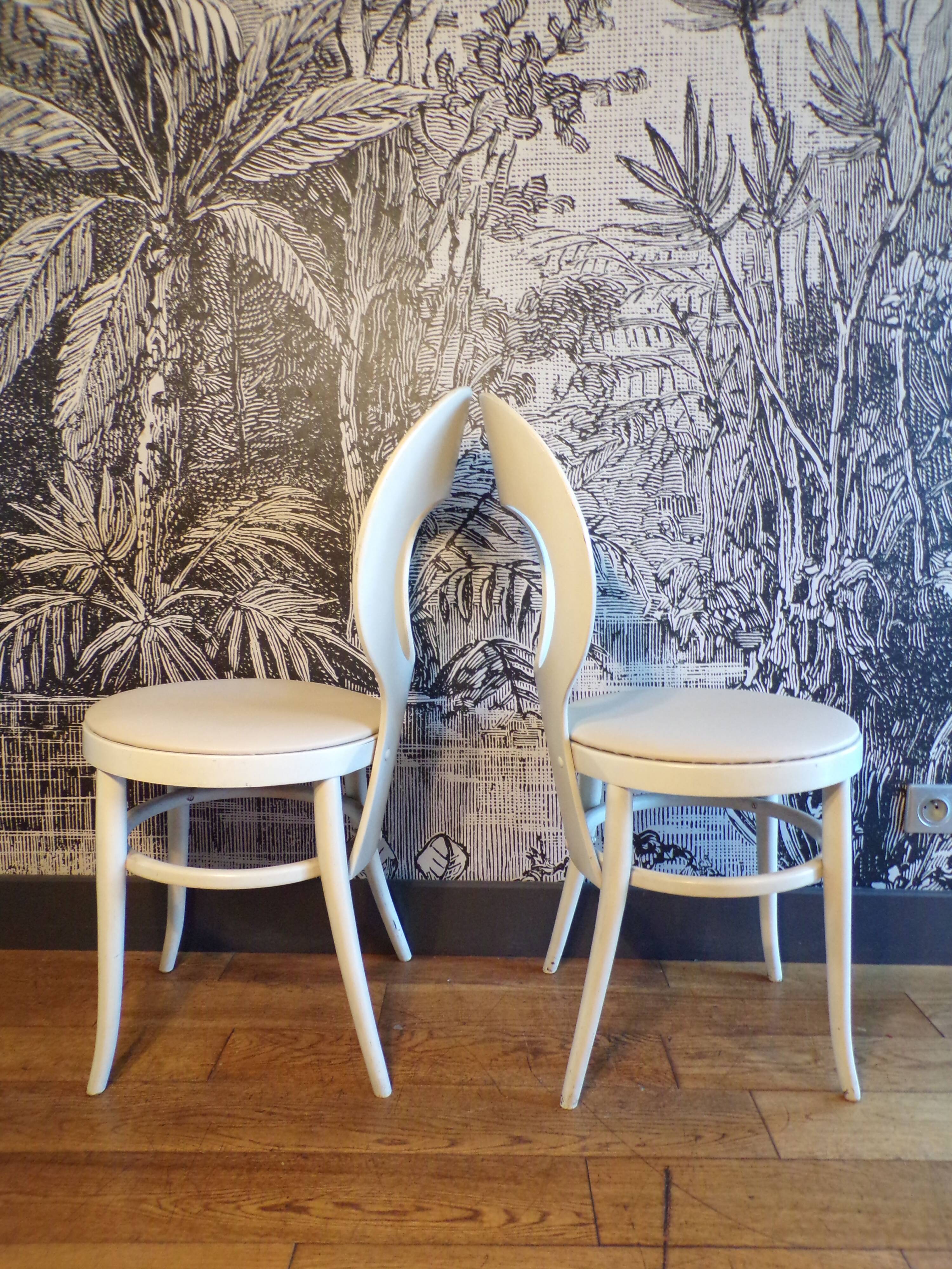Pair of Baumann seagull chairs