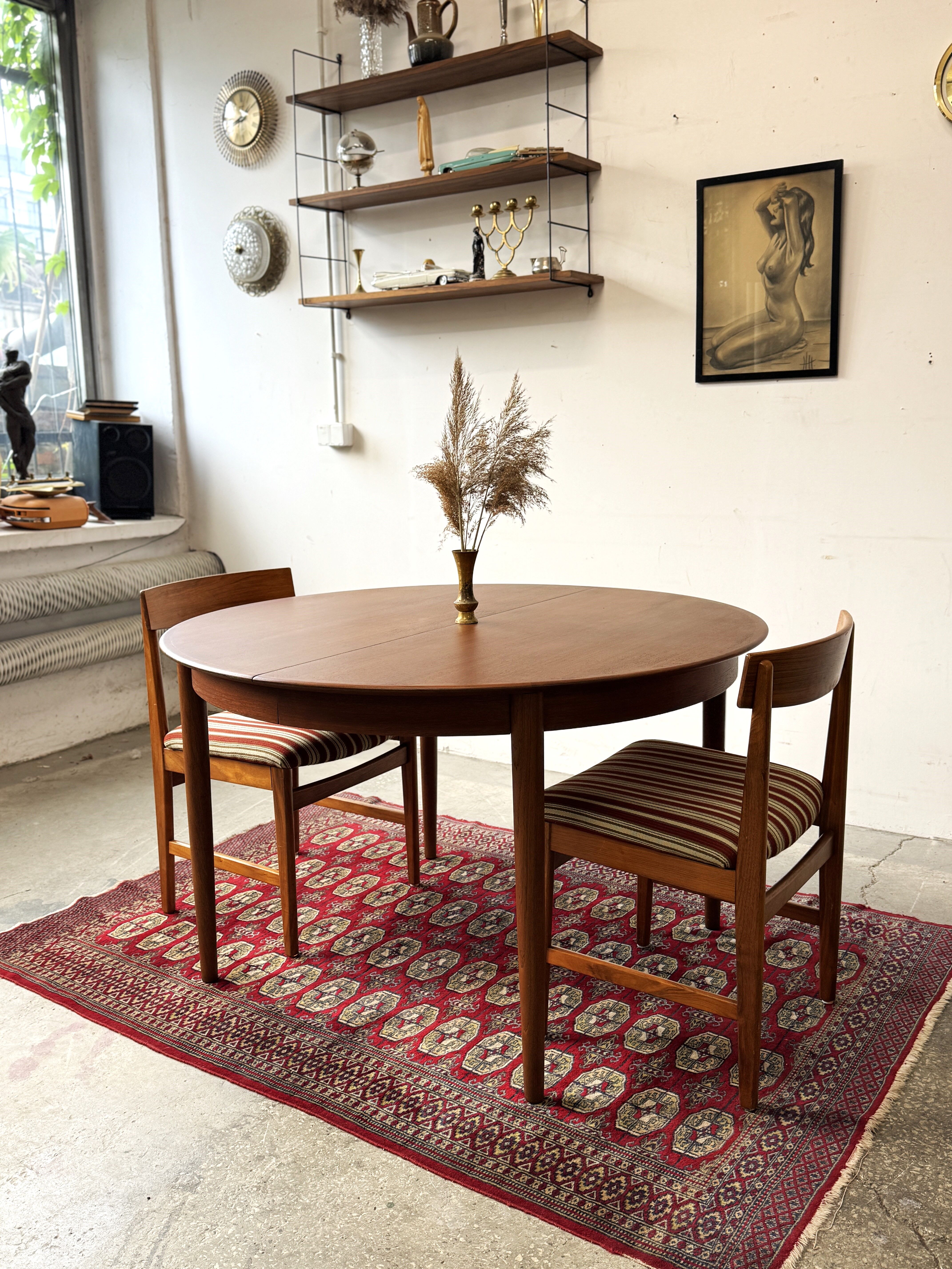 Extendable Teak Table, Denmark 1960s/1970s, Mid-Century, Vintage