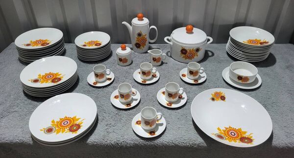 Service de vaisselle café/thé Bavaria porcelaine de Bavière