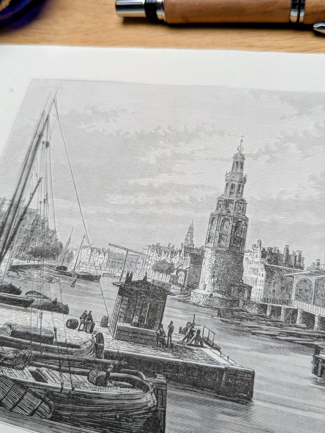 Printed in 1879, Amsterdam, the Kalkmarkt