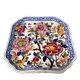 Gien earthenware dish, peony decoration