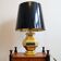 Vintage 1970 lamp in gold metal