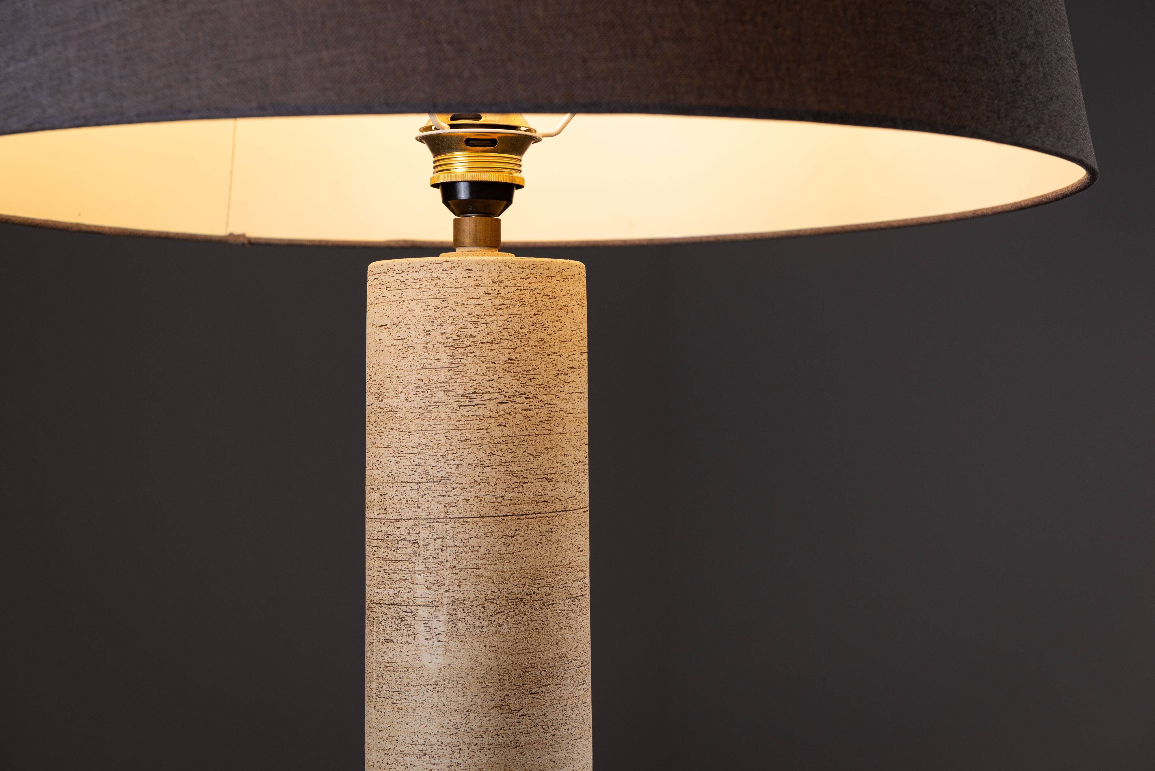 Lampe de table en céramique rare de Peter Müller, produite par Sgrafo.