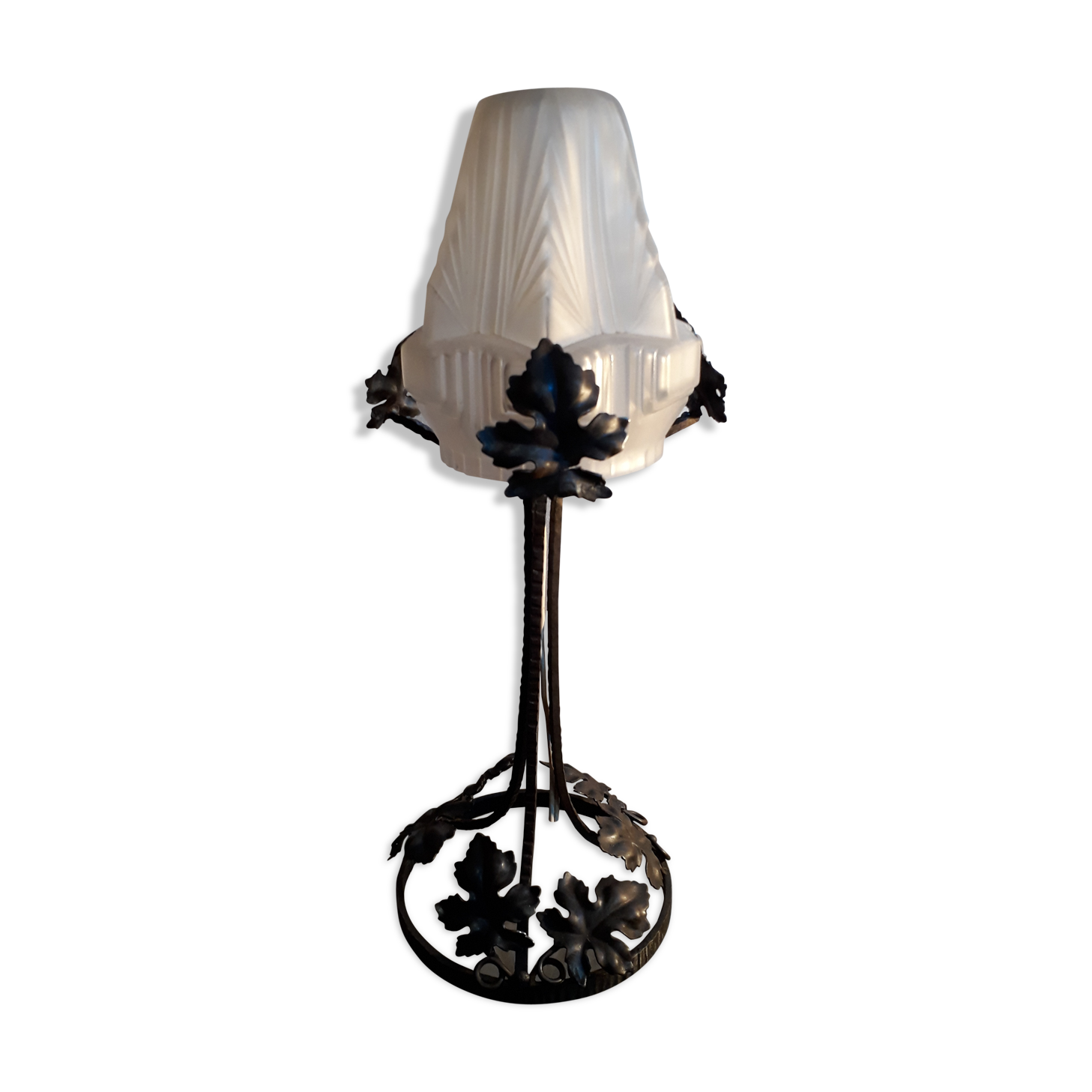 Steel lamp forged 1930