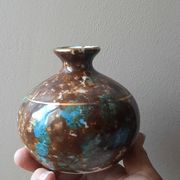 Vase soliflore en porcelaine de Limoges émaillée
