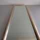 Rectangular wall mirror with a gold metal frame by Schöninger, 1970s, Germany.