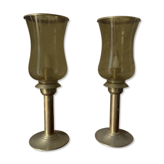 Pair of mega design candle holders