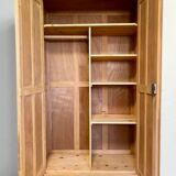 Parisian-style pine wardrobe, renovated