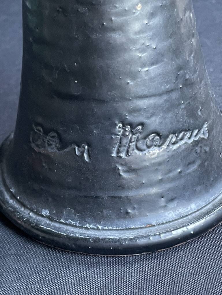 Terracotta pitcher signed Jean Marais - Vallauris