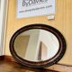 Edwardian Oval Wall Mirror Bevelled Edge