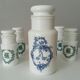 Set of vintage Italian opaline jars