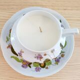 Vintage candle dried flowers