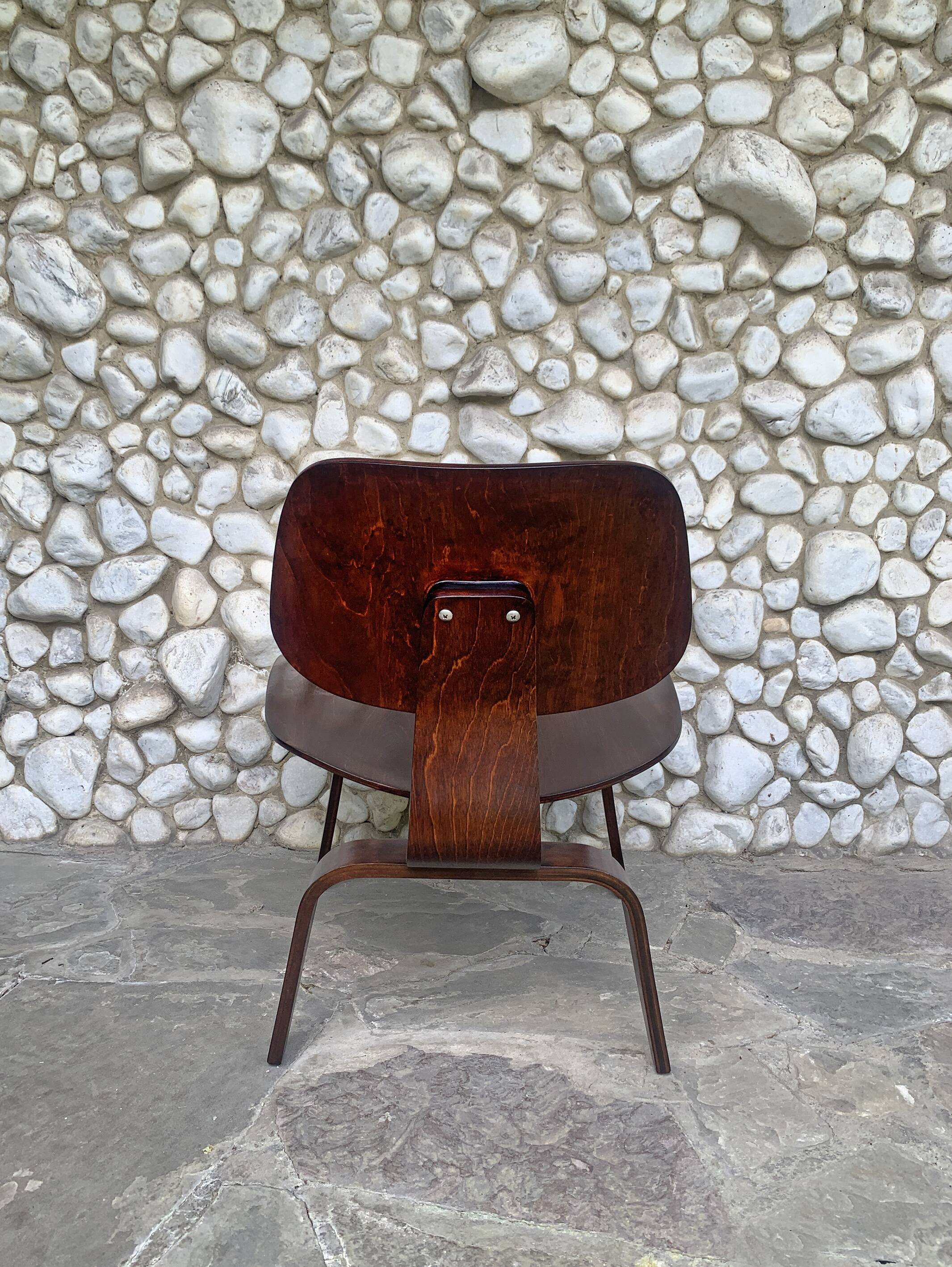Fauteuil LCW Lounge Eames par Evans / Herman Miller 1950s