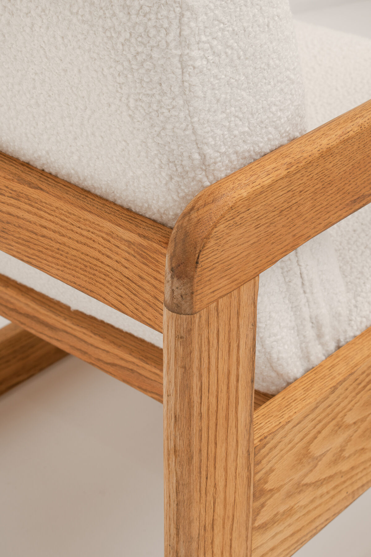 Pair of Thonet Armchairs in Bouclé