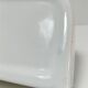 Vintage white glazed ceramic wall shelf