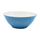 Salad bowl in earthenware Digoin Sarreguemines trompe l'oeil basket in blue