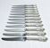 MARTIAL GAUTHIER / GEORGES FLAKENBERG - 12 KNIVES WITH SILVER HANDLES