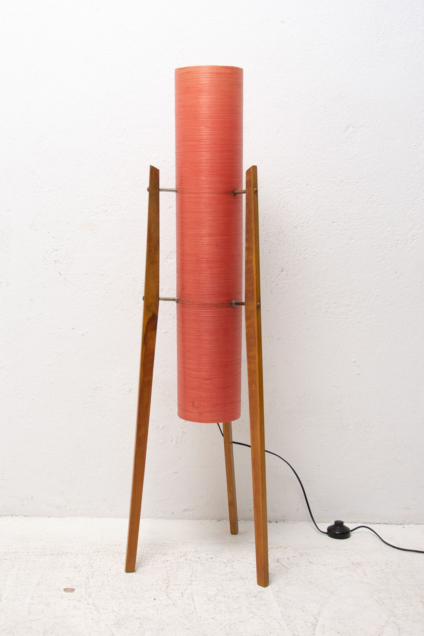Mid century Rocket floor lamp, Brussels period, 1950´s, Czechoslovakia