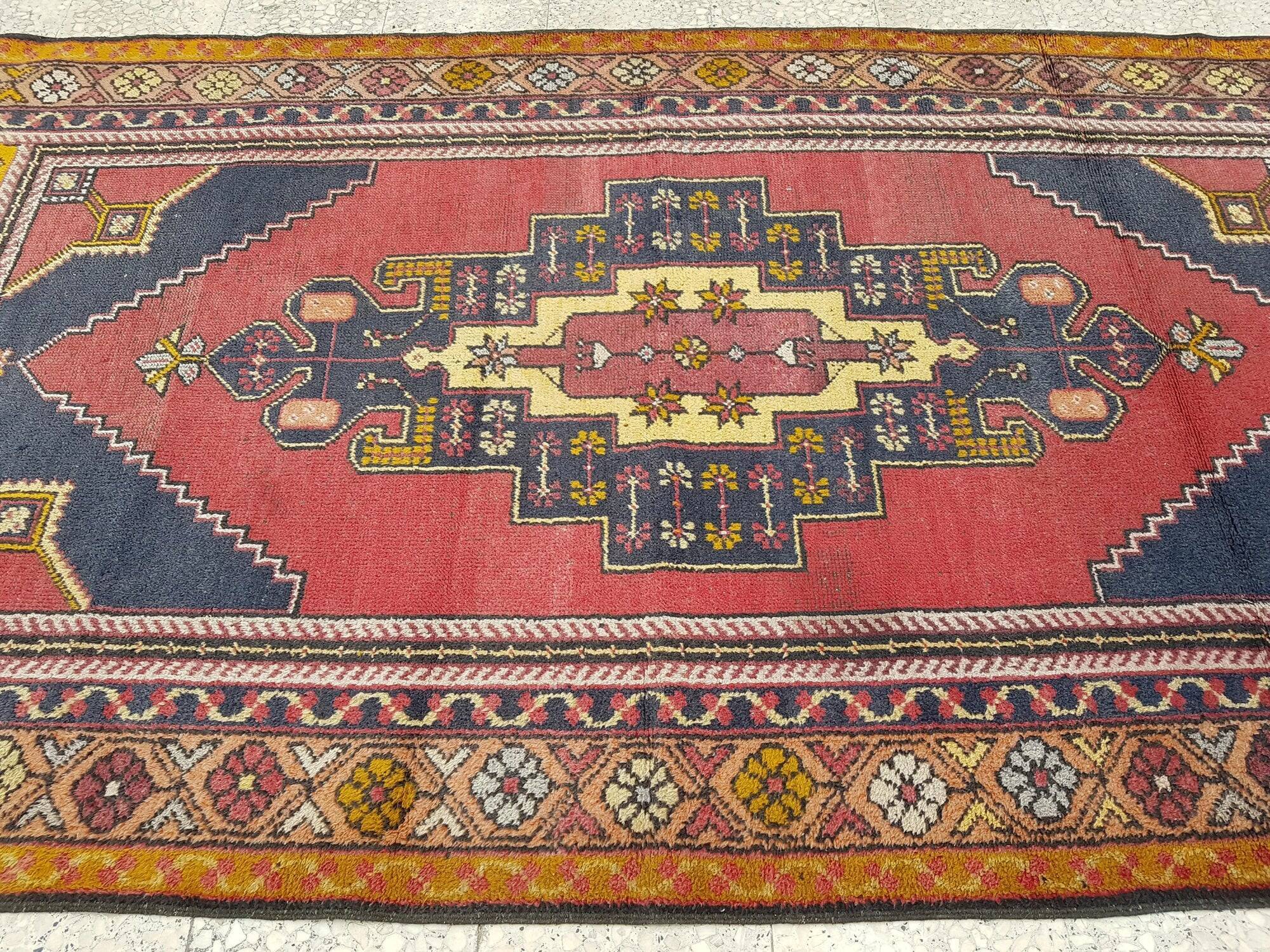 Tapis turc vintage fait main