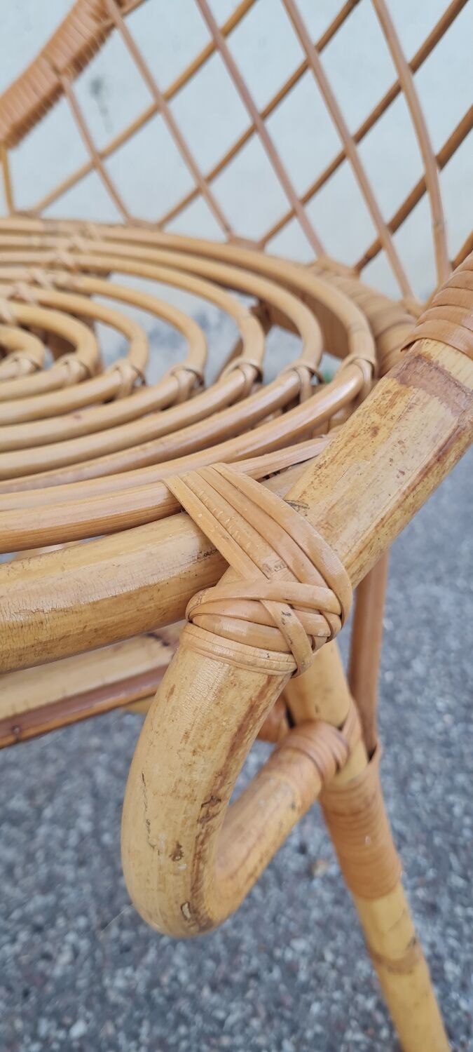 Rattan chair from the 60s