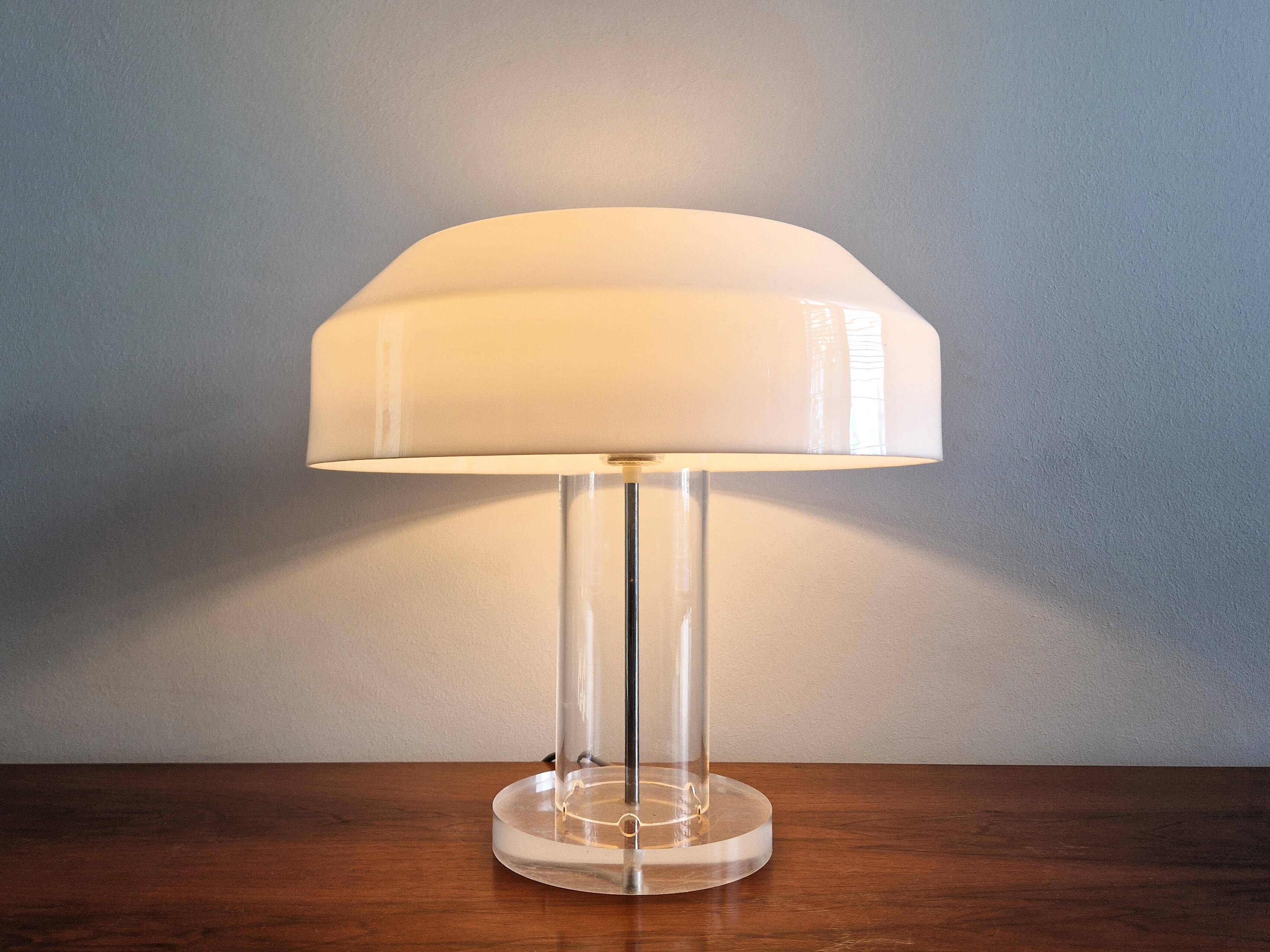 Abn table lamp by aldo van den nieuwelaar for abn, the netherlands 1970's