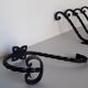 lot 5 patères porte manteau fer torsadé