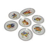 Fish porcelain service