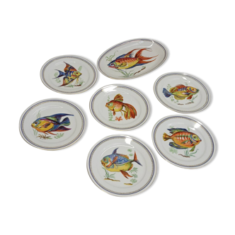 Fish porcelain service