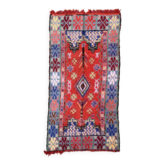 Colorful Moroccan boujad rug - 167 x 322 cm