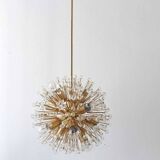 Emil Stejnar Lustre Sputnik Dandelion Gold Mid-Century, 1970s