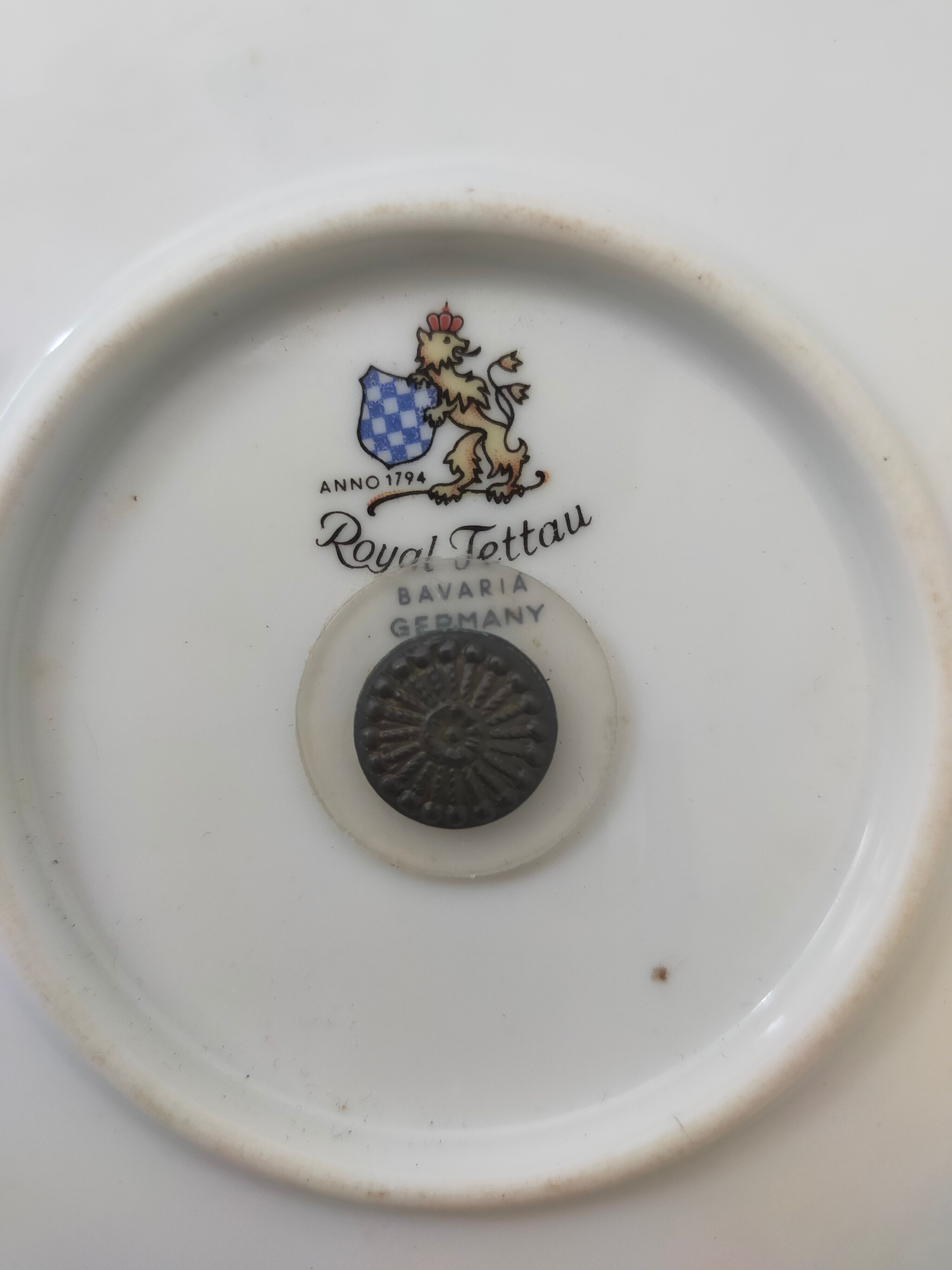 Vintage cake stand, old cake server, cake tray, Royal Tettau Bavaria