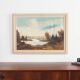 Painting „The Autumn Pond”, Scandinavian design, 1970s