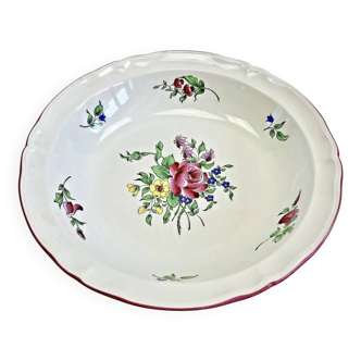 Saladier, plat rond creux ancien Lunéville, service "Réverbère"