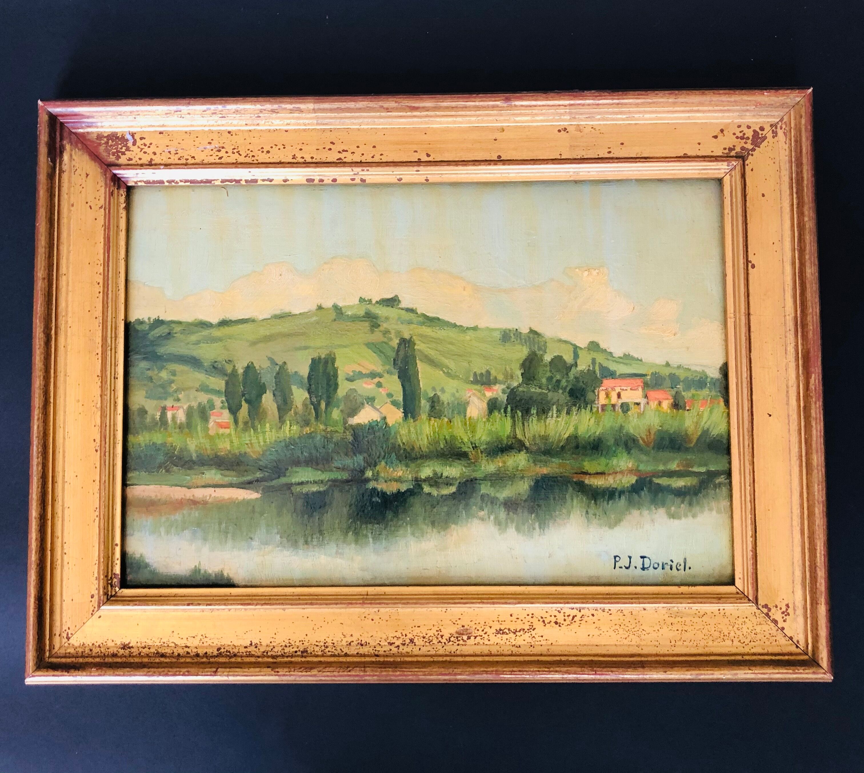 Painting: Riverside Landscape