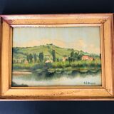 Painting: Riverside Landscape