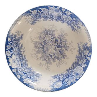 Salad bowl in iron earth Sarreguemines U & C model "Planter"