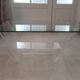 David Lange plexiglass and glass coffee table