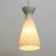 Mid Century glass Diabolo pendant lamp by Aloys Gangkofner Peill & Putzler