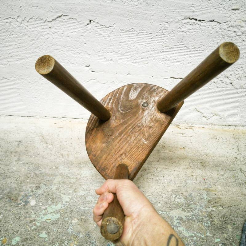 Tripod cowherd stool