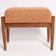 Vintage orange mélange footstool pair from the 20th century, Edmund Homa, 1960s.