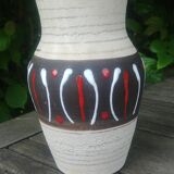 W.Germany Vintage 60s vase in matt glazed ceramic