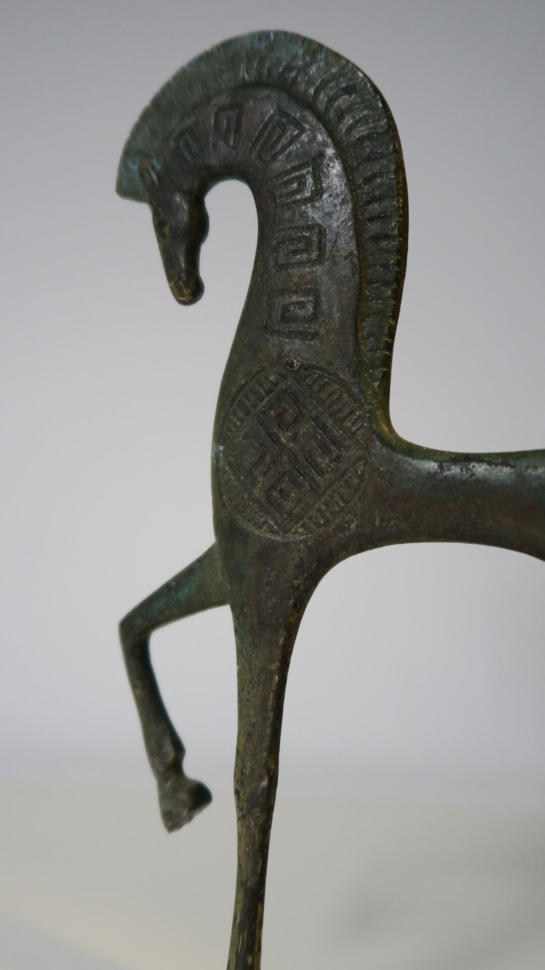 Etruscan horse, bronze, very elegant figurine
