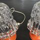 Paire de Lampes Champignon Orange Vintage 70's