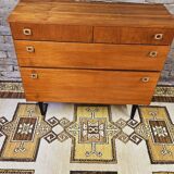 Small sideboard 2 drawers 2 doors year 1960 vintage