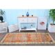 Vintage Turkish Oushak Handmade Wool Runner 83x225