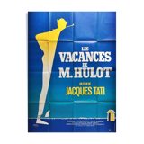 vintage poster 1970 holiday of M Hulot Jacques Tati 120x160 cm cinema