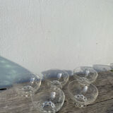 5 small ramekins in beaded and polka dot glass