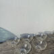 5 small ramekins in beaded and polka dot glass