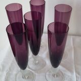 Lot of 6 champagne flutes